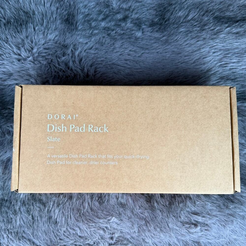 Dorai Home Dish Pad Rack Slate Foldable Dish Drying Rack New in Box